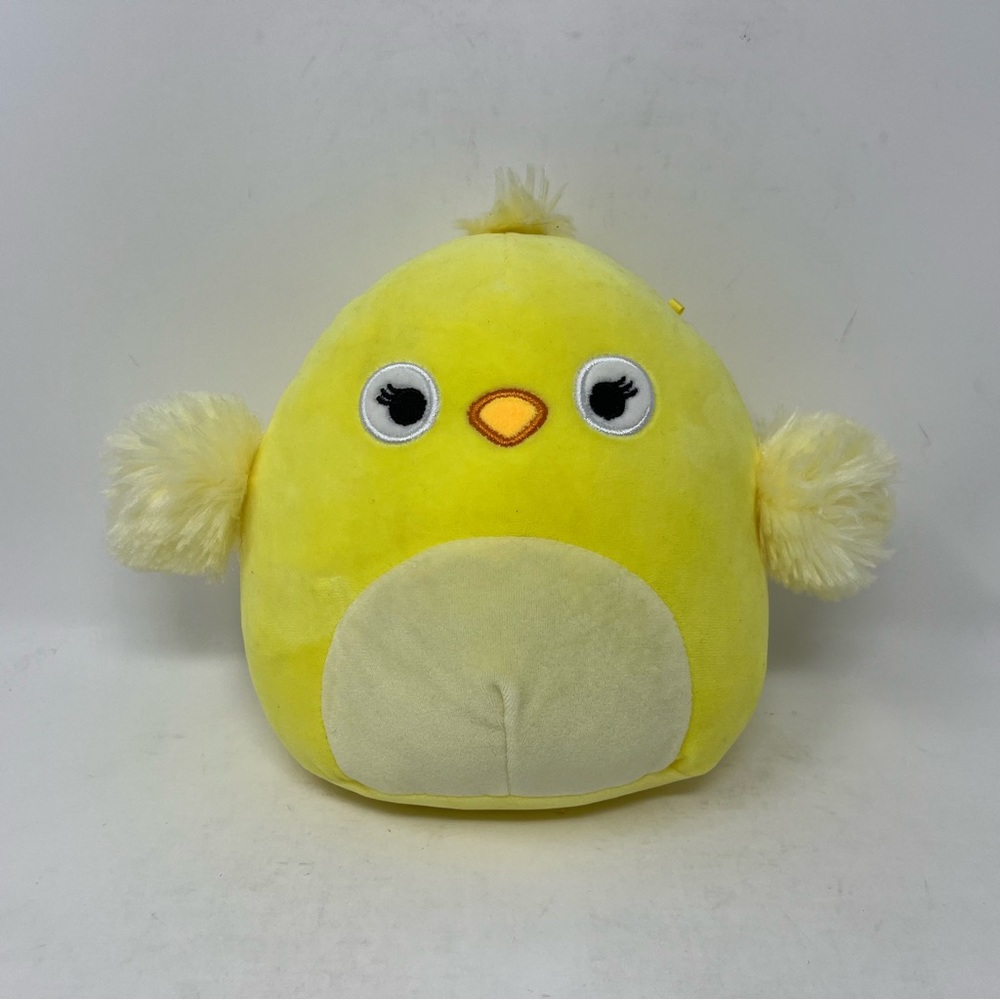 Squishmallows Yellow Spring Easter Chick Duck Eyelashes Soft 13" Stuffed Animal